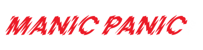 Manic Panic NYC official logo – bold red punk-style  shatter font text for vegan hair dye brand